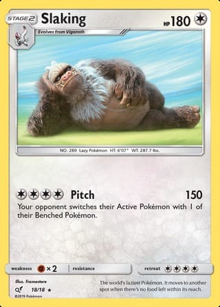 Pokémon - Slaking - 18/18 Pokémon - Slaking - 18/18