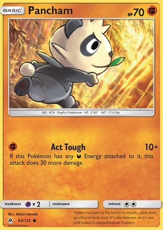 Pokémon - Pancham - 65/131 Pokémon - Pancham - 65/131