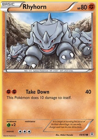 Pokémon - Rhyhorn - 49/83